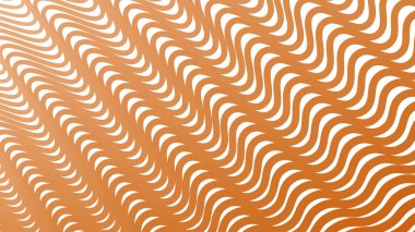 Kumaş biçimi için turuncu çizgili dalga deseni arkaplanı