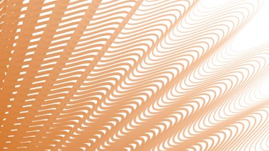 Kumaş biçimi için turuncu çizgili dalga deseni arkaplanı