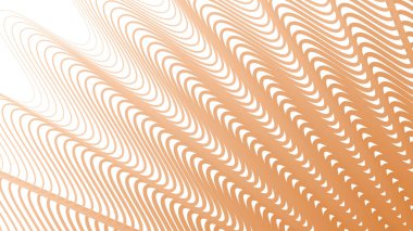 Kumaş biçimi için turuncu çizgili dalga deseni arkaplanı