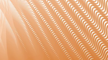 Kumaş biçimi için turuncu çizgili dalga deseni arkaplanı