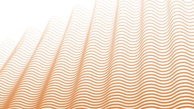 Kumaş biçimi için turuncu çizgili dalga deseni arkaplanı