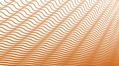 Kumaş biçimi için turuncu çizgili dalga deseni arkaplanı