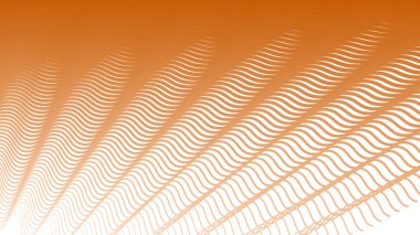 Kumaş biçimi için turuncu çizgili dalga deseni arkaplanı