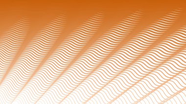Kumaş biçimi için turuncu çizgili dalga deseni arkaplanı