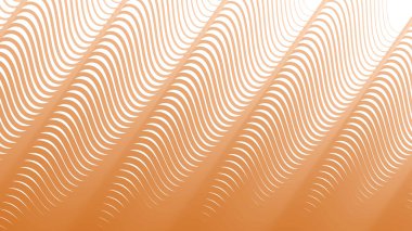 Kumaş biçimi için turuncu çizgili dalga deseni arkaplanı