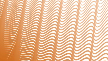 Kumaş biçimi için turuncu çizgili dalga deseni arkaplanı