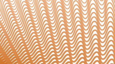Kumaş biçimi için turuncu çizgili dalga deseni arkaplanı