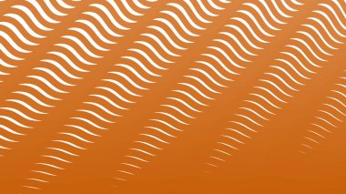 Kumaş biçimi için turuncu çizgili dalga deseni arkaplanı