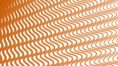 Kumaş biçimi için turuncu çizgili dalga deseni arkaplanı