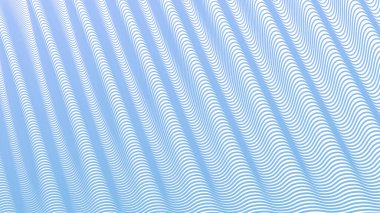Kumaş biçimi için Aero Blue dalga çizgisi desen arkaplanı