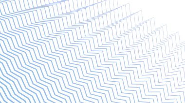 Kumaş biçimi için Aero Blue Zig zag çizgi çizgileri