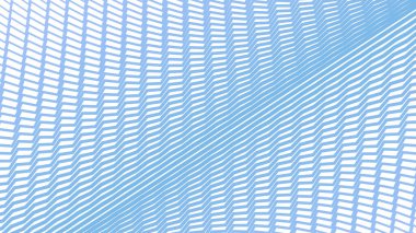 Kumaş biçimi için Aero Blue Zig zag çizgi çizgileri