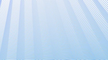 Kumaş biçimi için Aero Blue Zig zag çizgi çizgileri