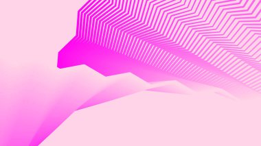 Duvar kâğıdı veya arkaplan için soyut zikzak desenli parlak fuşya pembesi