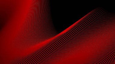 Arkaplan için koyu kırmızı çizgiler dalgalı çizgi soyut arkaplan
