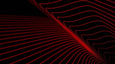 Arkaplan için koyu kırmızı çizgiler dalgalı çizgi soyut arkaplan