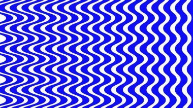 Kumaş biçimi için mavi dalgalı soyut desen