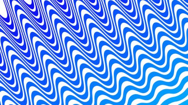 Kumaş biçimi için mavi dalgalı soyut desen