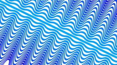 Kumaş biçimi için mavi dalgalı soyut desen