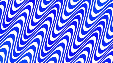 Kumaş biçimi için mavi dalgalı soyut desen