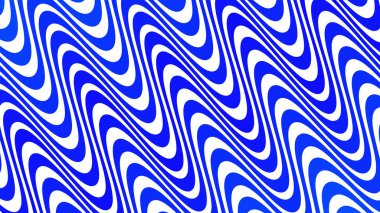 Kumaş biçimi için mavi dalgalı soyut desen