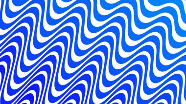 Kumaş biçimi için mavi dalgalı soyut desen