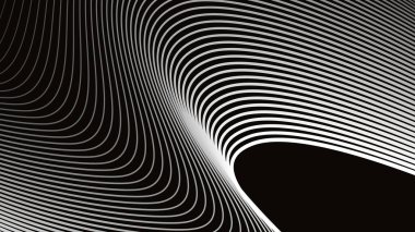 Siyah ve beyaz çizgili çizgi desen arkaplan veya kumaş biçimi için soyut