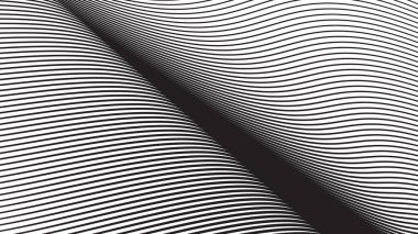 Arkaplan veya kumaş biçimi için siyah çizgili çizgi desen arkaplanı soyut