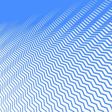 Mavi zig zag çizgisi çizgileri soyut arkaplan