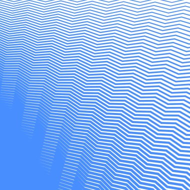 Mavi zig zag çizgisi çizgileri soyut arkaplan