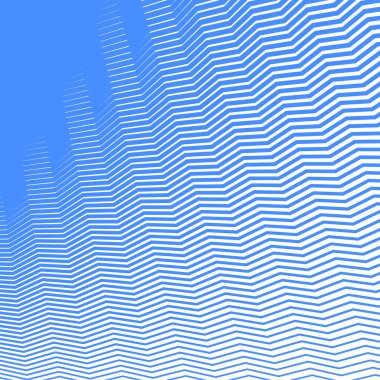 Mavi zig zag çizgisi çizgileri soyut arkaplan