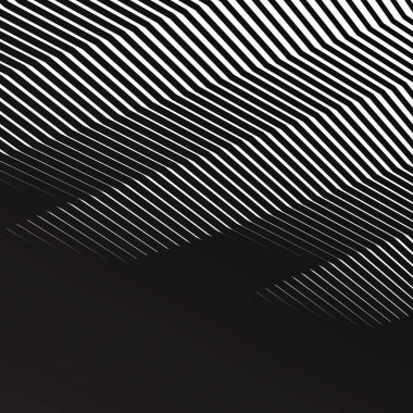 Zig zag siyah ve beyaz pürüzsüz desen