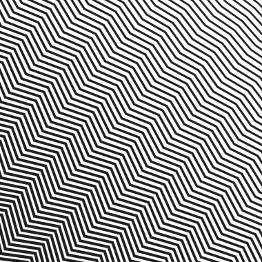 Zig zag siyah ve beyaz pürüzsüz desen