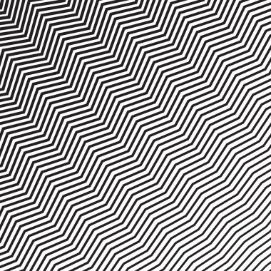 Zig zag siyah ve beyaz pürüzsüz desen