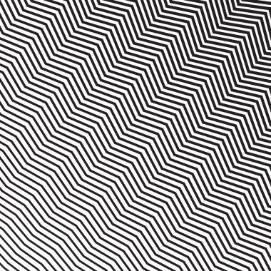 Zig zag siyah ve beyaz pürüzsüz desen
