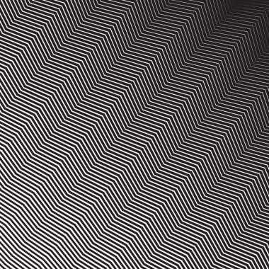 Zig zag siyah ve beyaz pürüzsüz desen