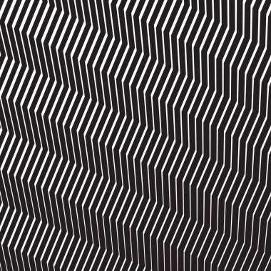 Zig zag siyah ve beyaz pürüzsüz desen