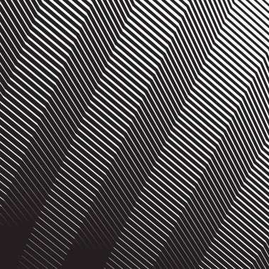 Zig zag siyah ve beyaz pürüzsüz desen