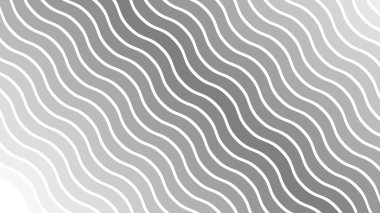 Duvar kağıdı ve Desig için Gri Soyut Dalga Deseni Kusursuz Modern Vektör Arkaplanı