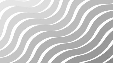 Duvar kağıdı ve Desig için Gri Soyut Dalga Deseni Kusursuz Modern Vektör Arkaplanı