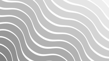 Duvar kağıdı ve Desig için Gri Soyut Dalga Deseni Kusursuz Modern Vektör Arkaplanı