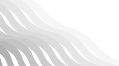 Duvar kağıdı ve Desig için Gri Soyut Dalga Deseni Kusursuz Modern Vektör Arkaplanı