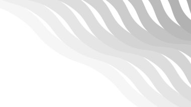 Duvar kağıdı ve Desig için Gri Soyut Dalga Deseni Kusursuz Modern Vektör Arkaplanı