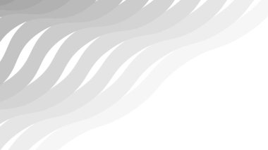 Duvar kağıdı ve Desig için Gri Soyut Dalga Deseni Kusursuz Modern Vektör Arkaplanı