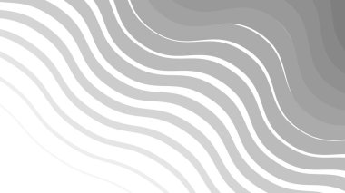 Duvar kağıdı ve Desig için Gri Soyut Dalga Deseni Kusursuz Modern Vektör Arkaplanı