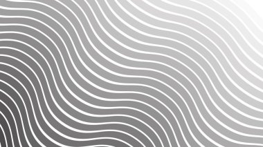 Duvar kağıdı ve Desig için Gri Soyut Dalga Deseni Kusursuz Modern Vektör Arkaplanı