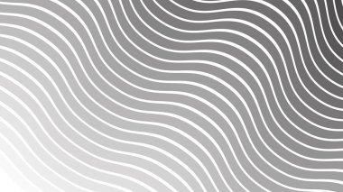 Duvar kağıdı ve Desig için Gri Soyut Dalga Deseni Kusursuz Modern Vektör Arkaplanı