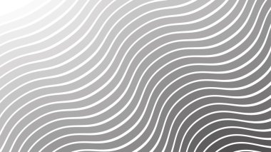 Duvar kağıdı ve Desig için Gri Soyut Dalga Deseni Kusursuz Modern Vektör Arkaplanı