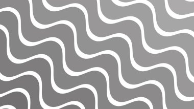 Duvar kağıdı ve Desig için Gri Soyut Dalga Deseni Kusursuz Modern Vektör Arkaplanı