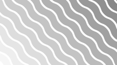 Duvar kağıdı ve Desig için Gri Soyut Dalga Deseni Kusursuz Modern Vektör Arkaplanı